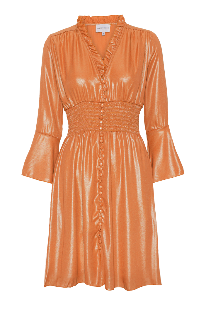 Sally Short Shimmer Dress Orange