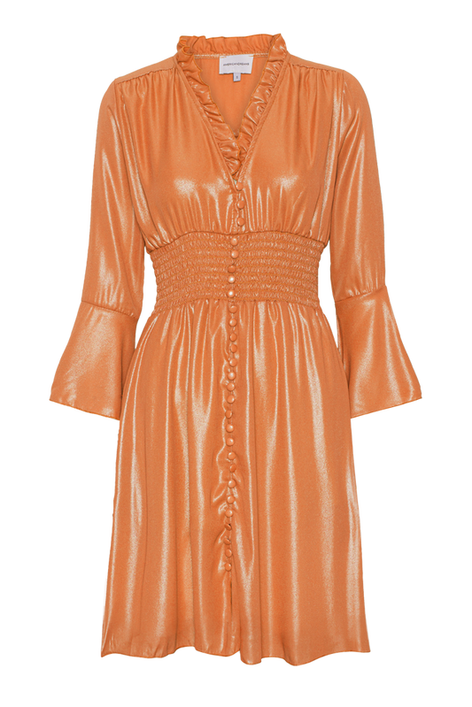 Sally Short Shimmer Dress Orange