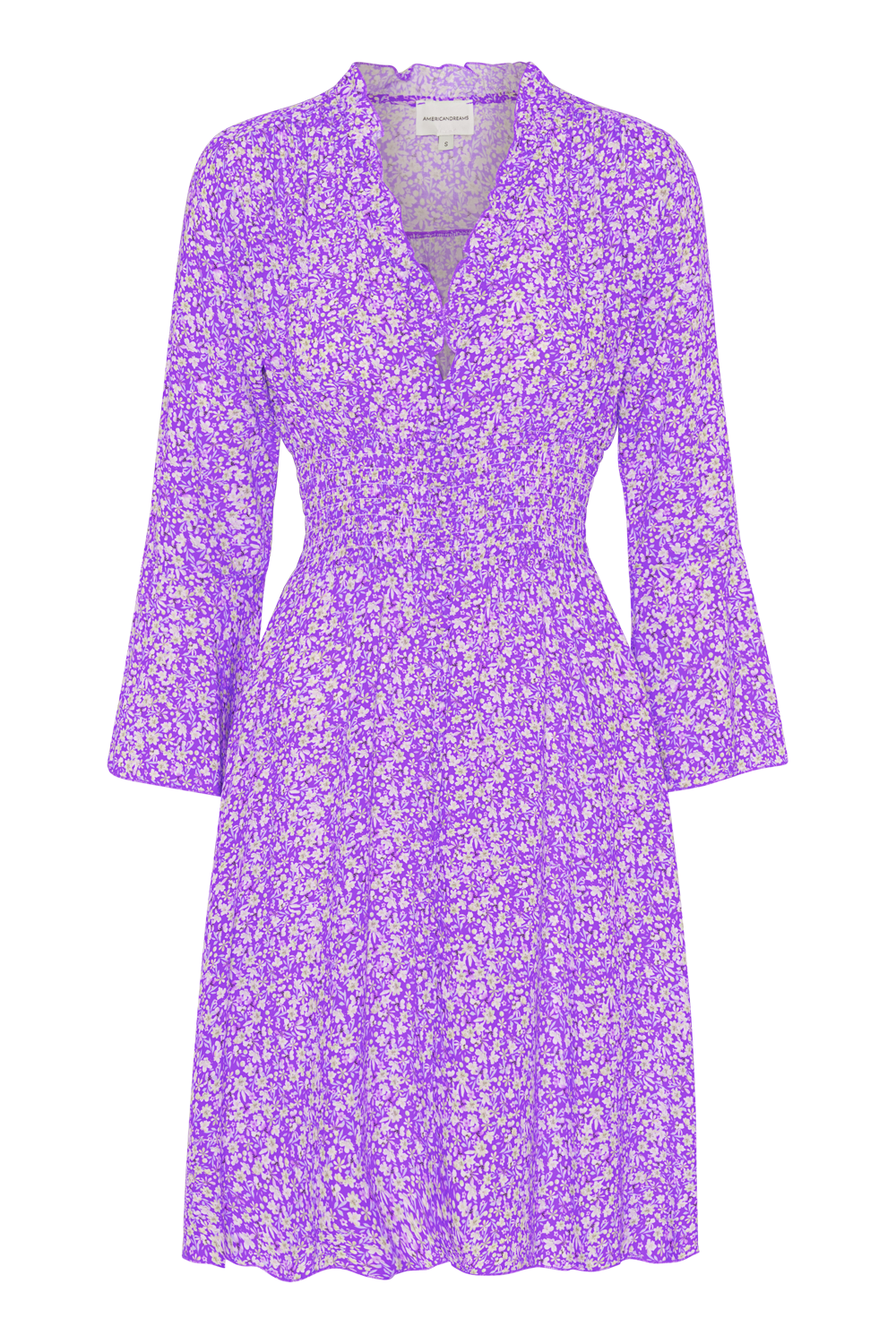 Sally Short Dress Lilac Flower