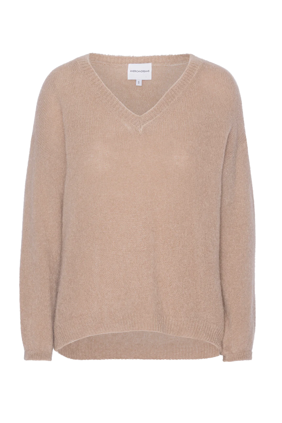 Silja V Neck Knit Medium Brown