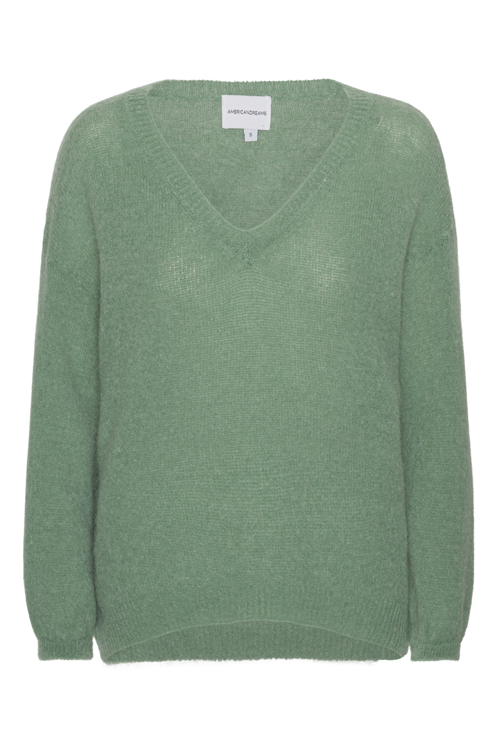 Silja V Neck Knit Dusty Green