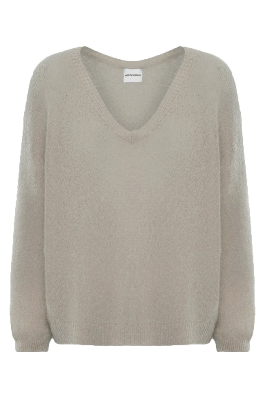 Silja V Neck Knit Beige