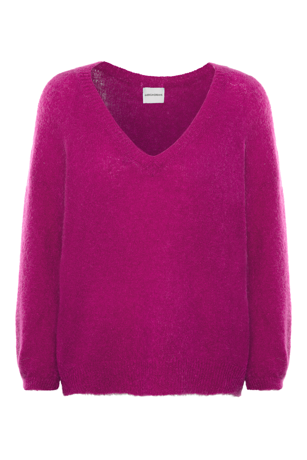 Silja V Neck Knit Magenta - Sample