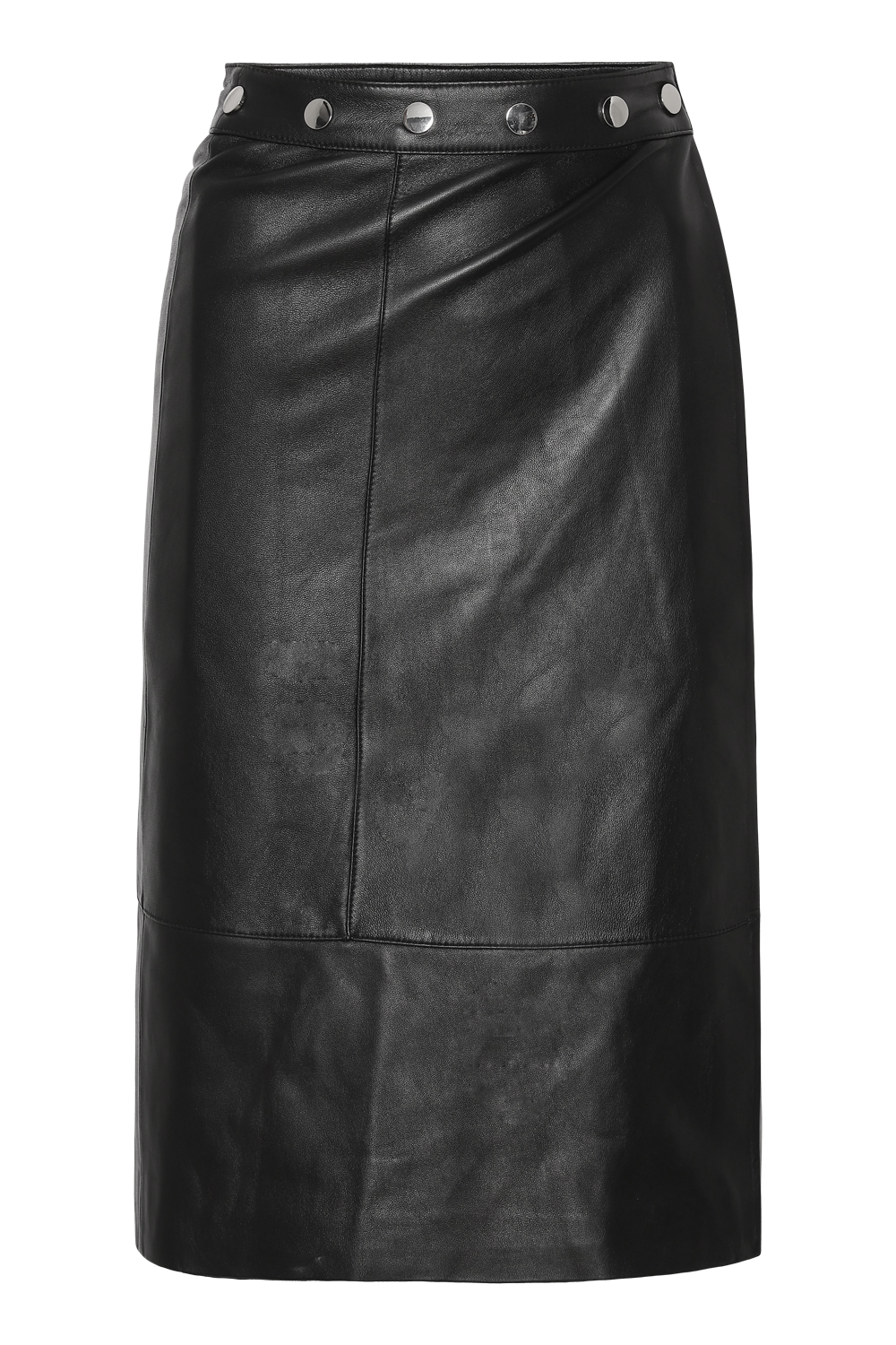 Yuma Leather Skirt Black
