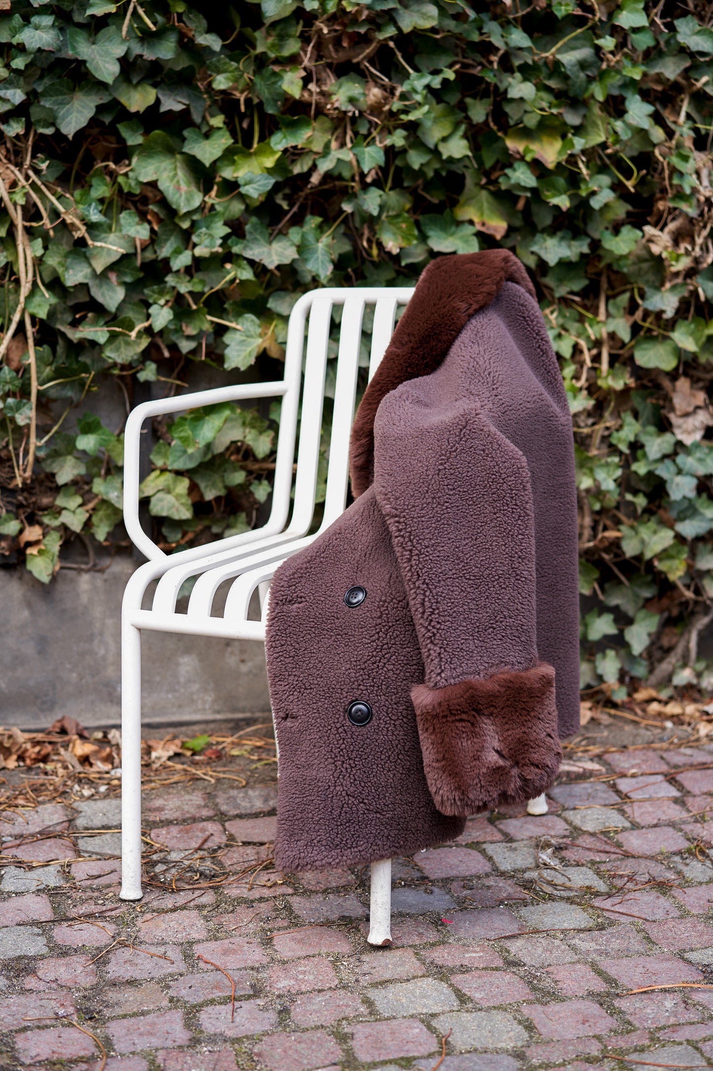 Fiona Short Wool Coat Chocolate Brown