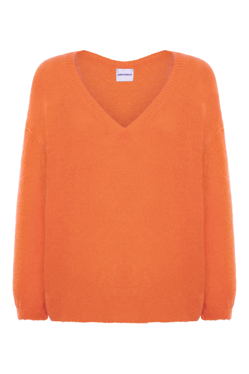 Silja V Neck Knit Burnt Orange