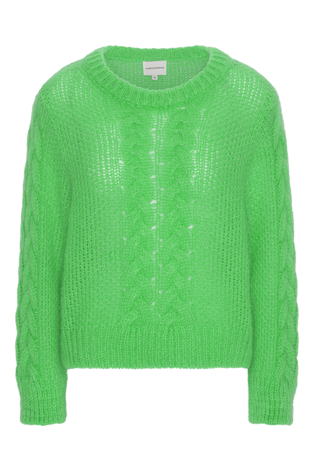 Louisa Cable Knit Pullover Emerald Green