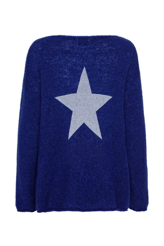 Molly LS Star Navy Blue