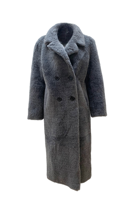 Janice Faux Fur Dark Grey