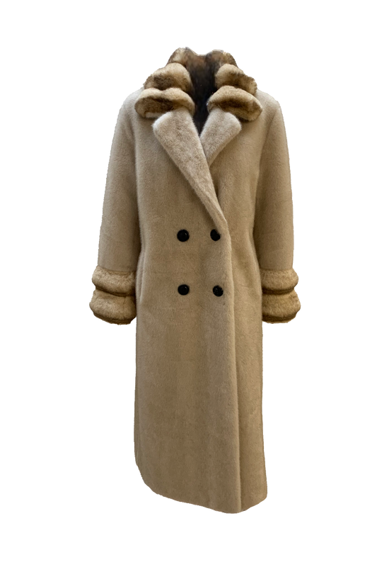 Diana Faux Fur Beige - Sample