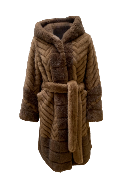 Eleanor Faux Fur Dark Brown