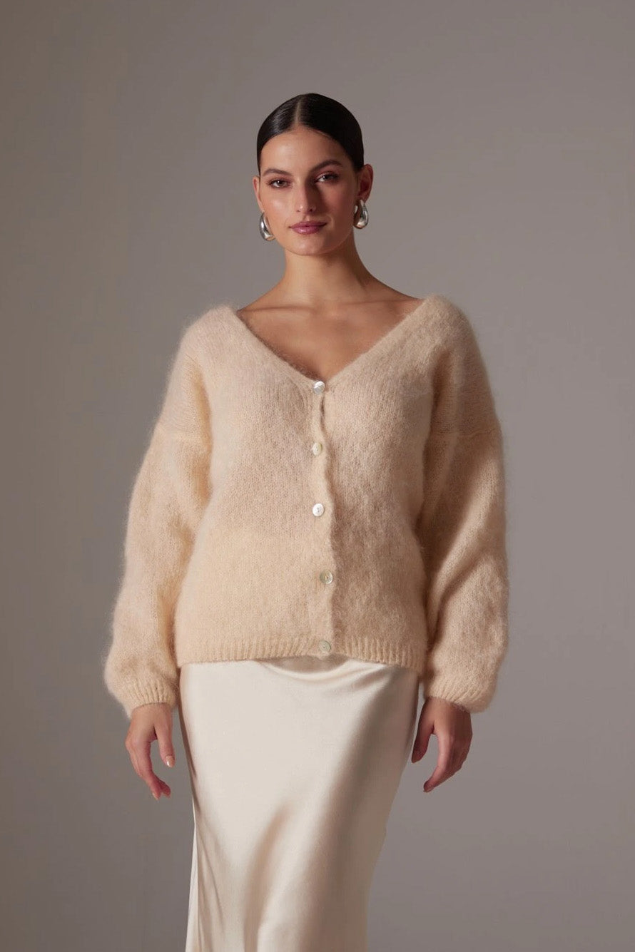 Cornelia LS Cardigan Almond