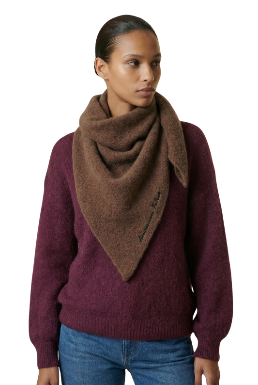 Atiya Alpaca Scarf Cocoa Brown