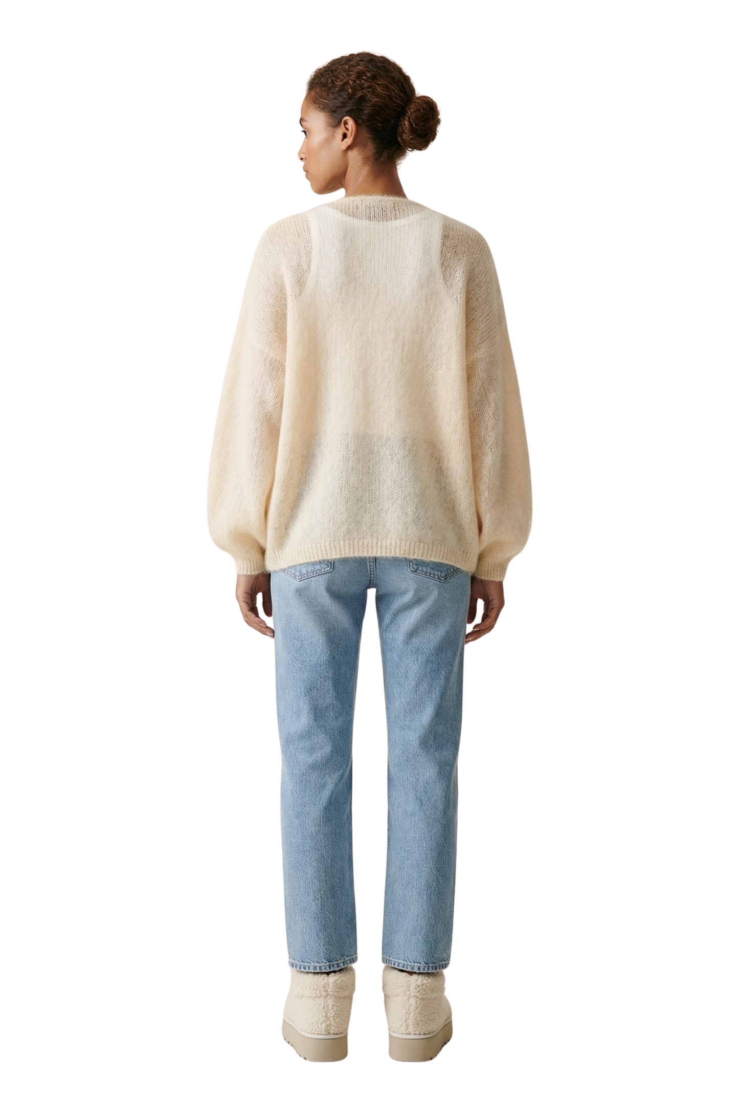 Lee Short Cardigan Almond