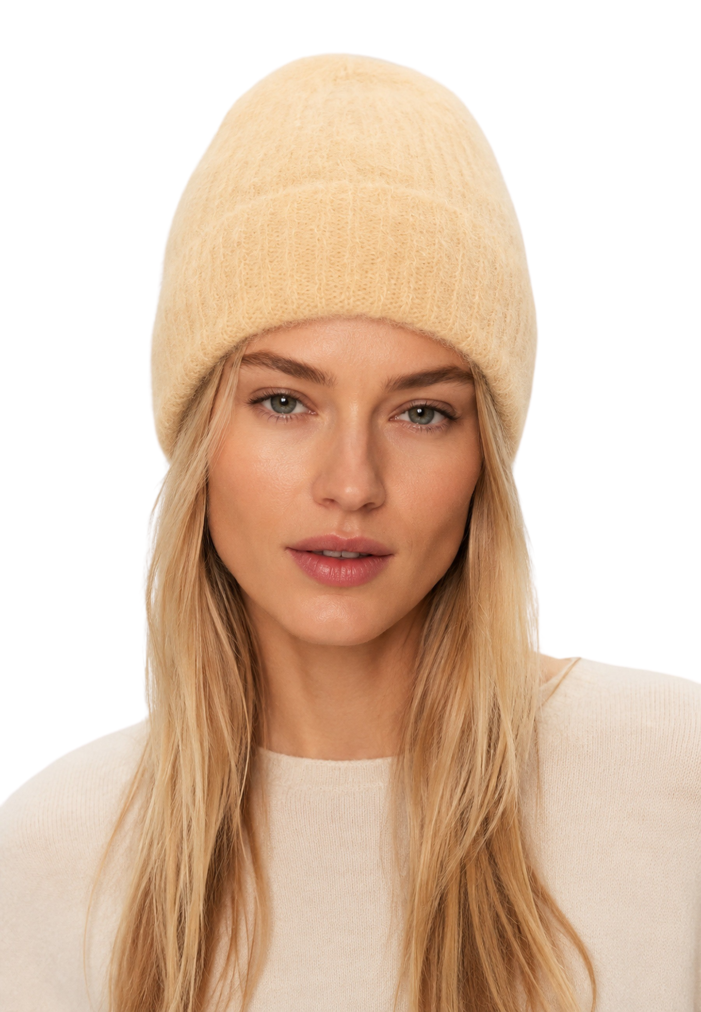 Mila Mohair Beanie Almond image