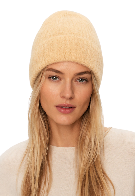 Mila Mohair Beanie Almond image