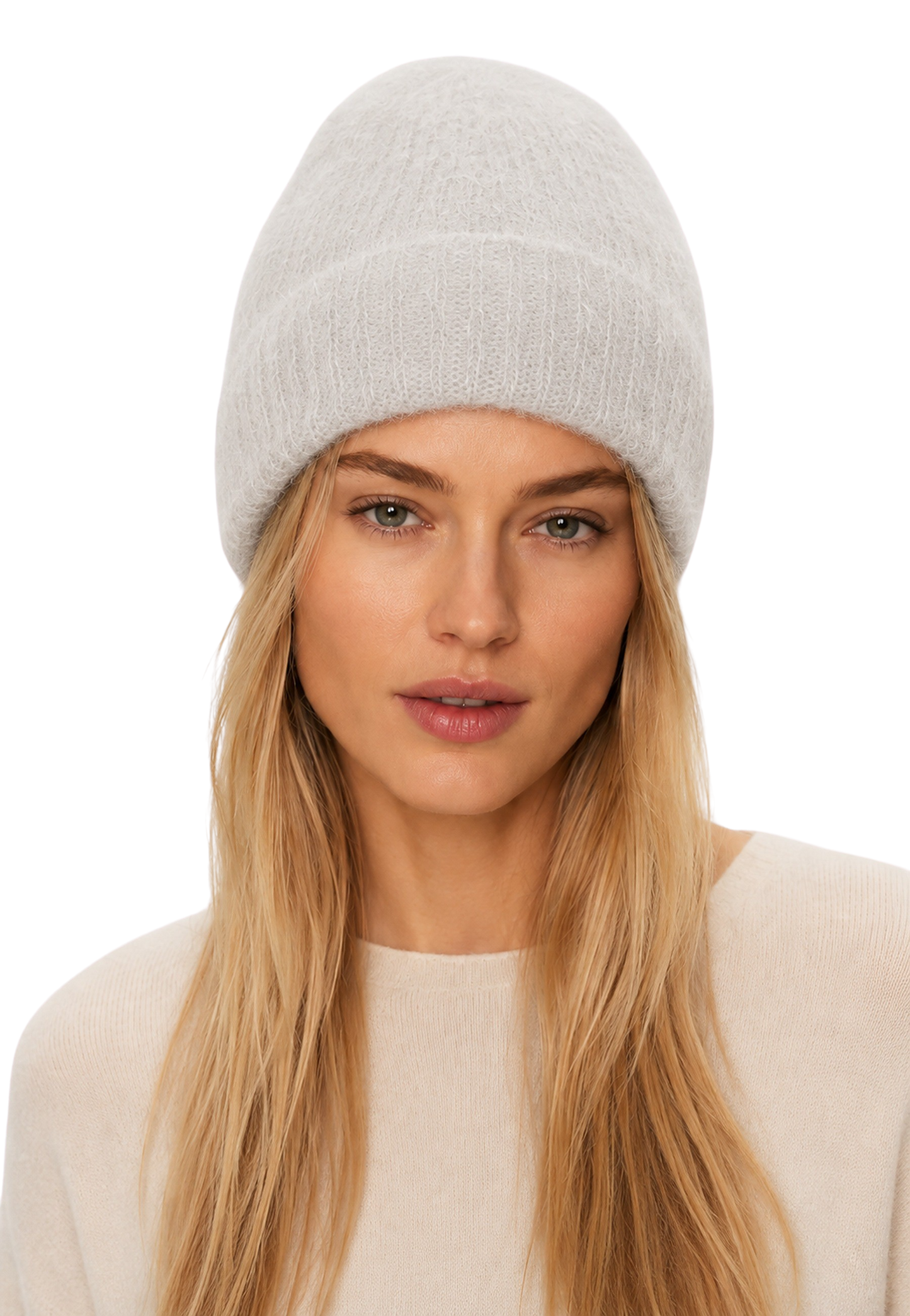Mila Mohair Beanie Beige image