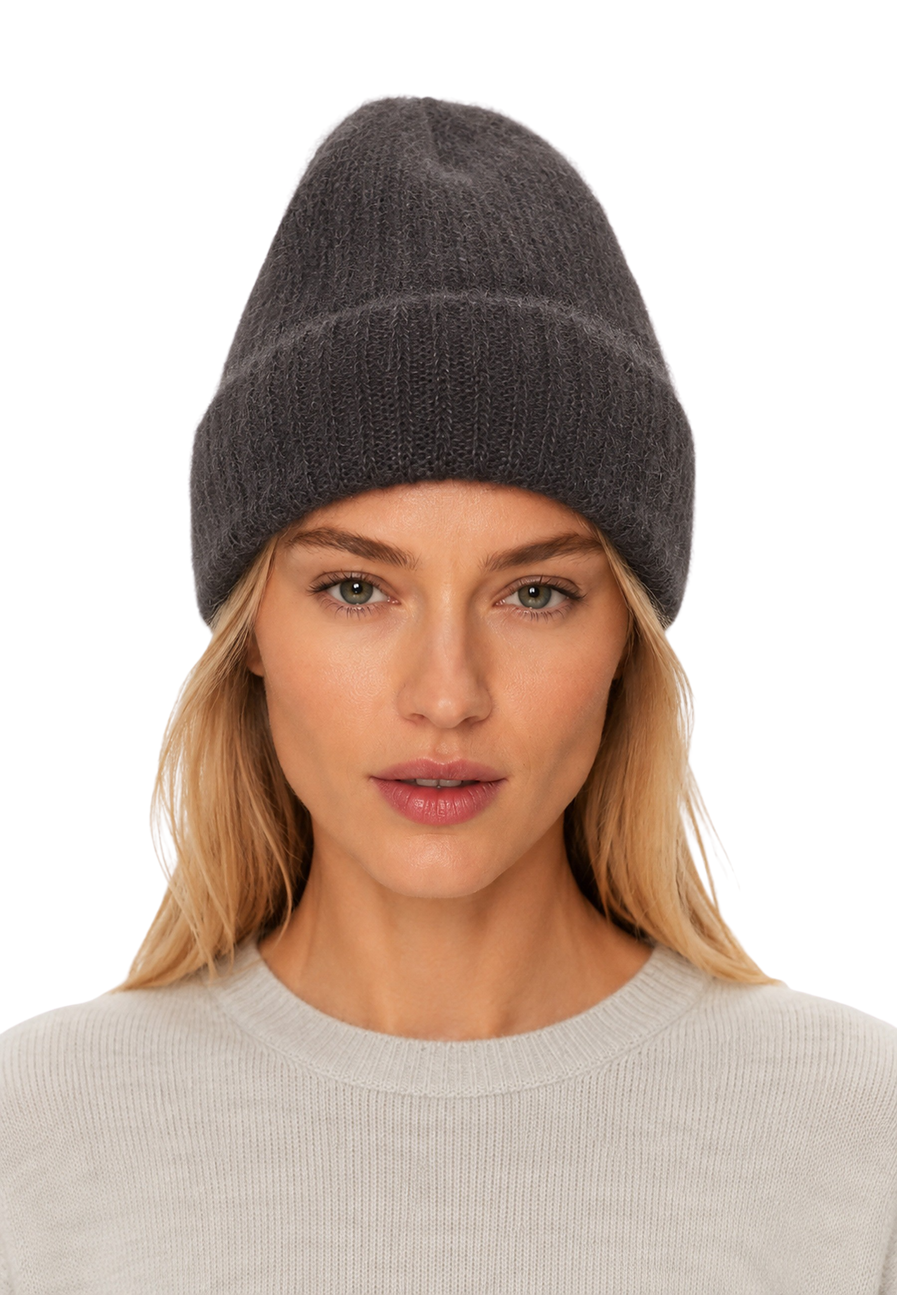 Mila Mohair Beanie Graphite image