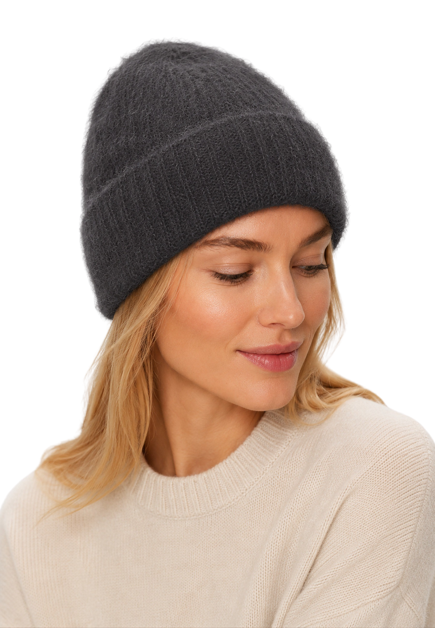 Mila Mohair Beanie Graphite image
