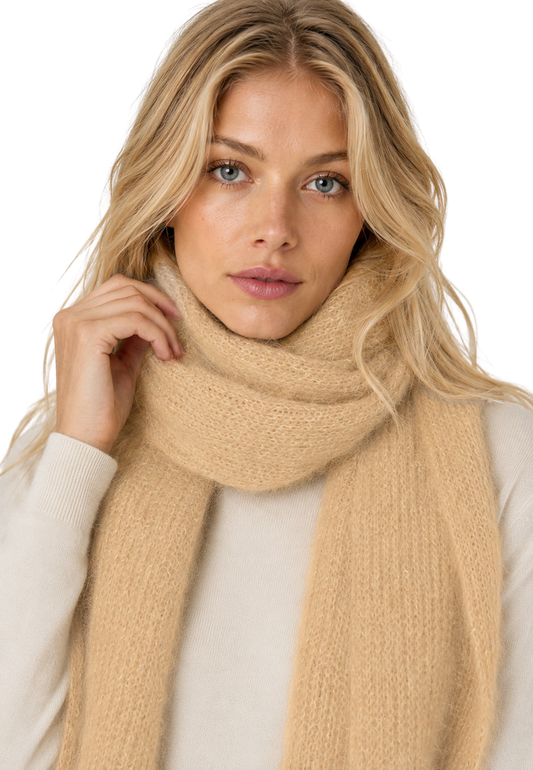 Lisa Mohair Scarf Almond image