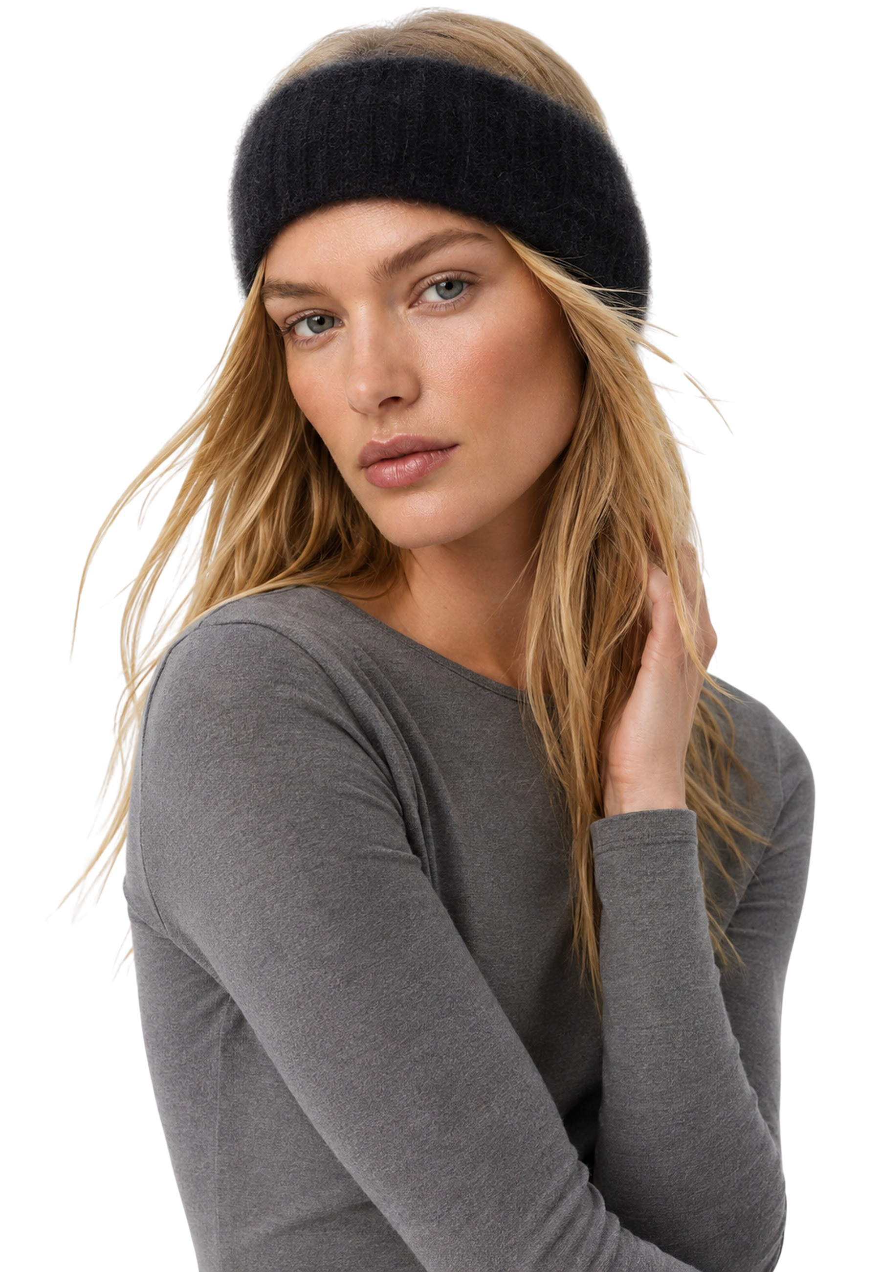 Nola Mohair Headband Black image