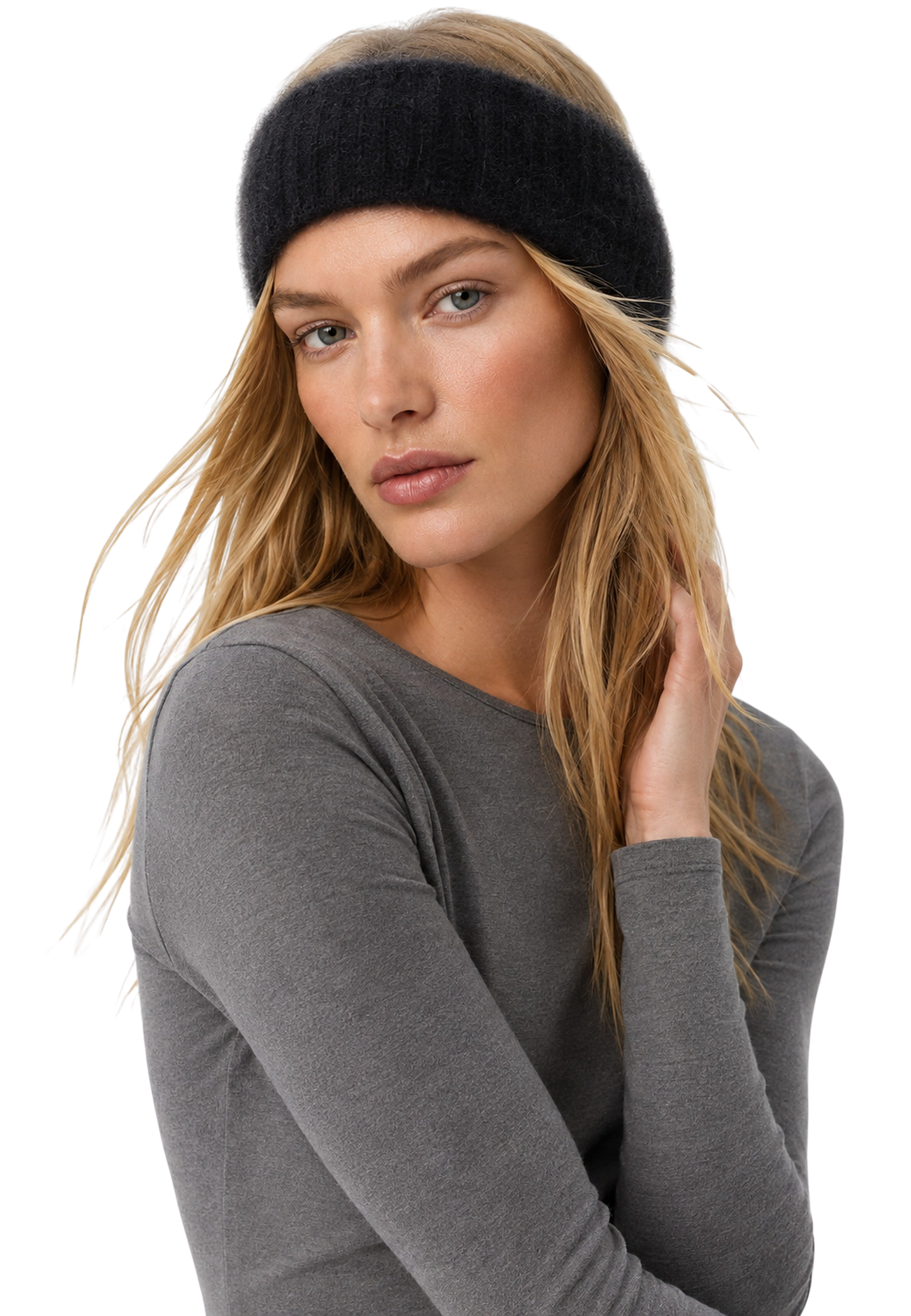 Nola Mohair Headband Black image