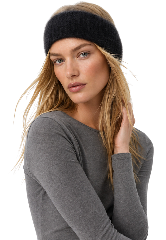 Nola Mohair Headband Black image