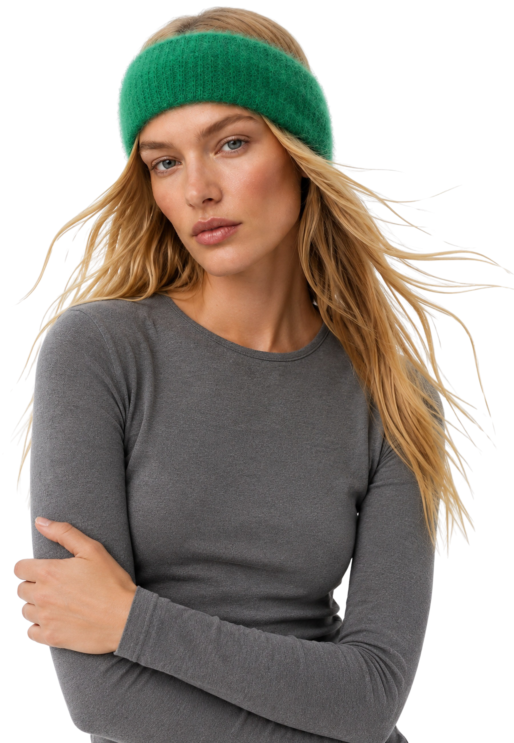 Nola Mohair Headband Jade Green image