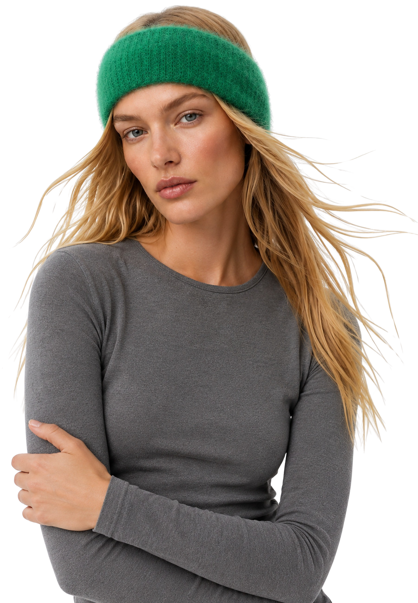 Nola Mohair Headband Jade Green image