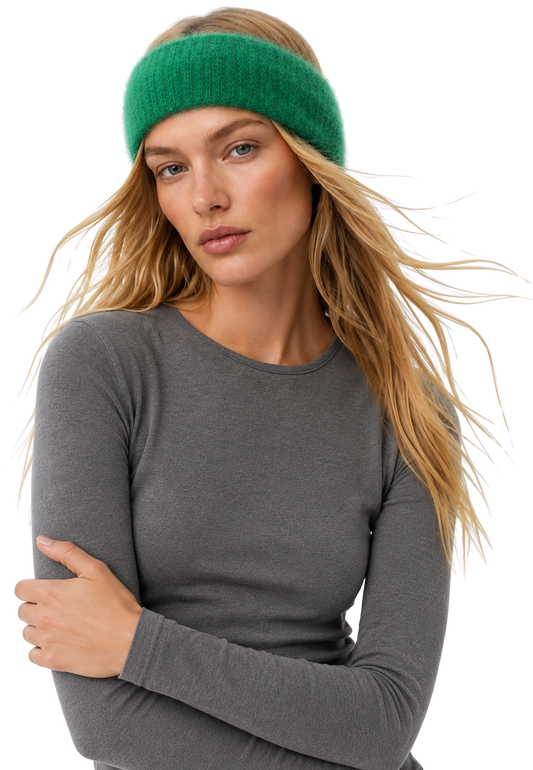 Nola Mohair Headband Jade Green image