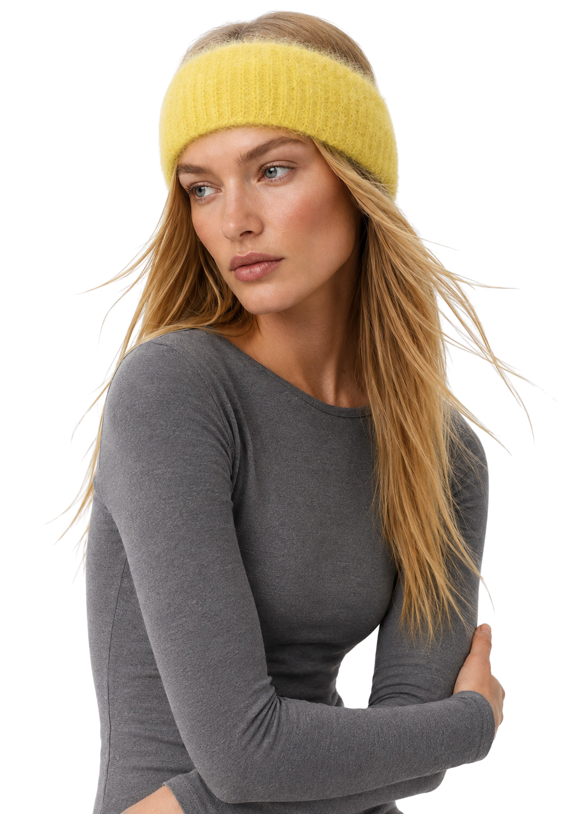 Nola Mohair Headband Yellow image