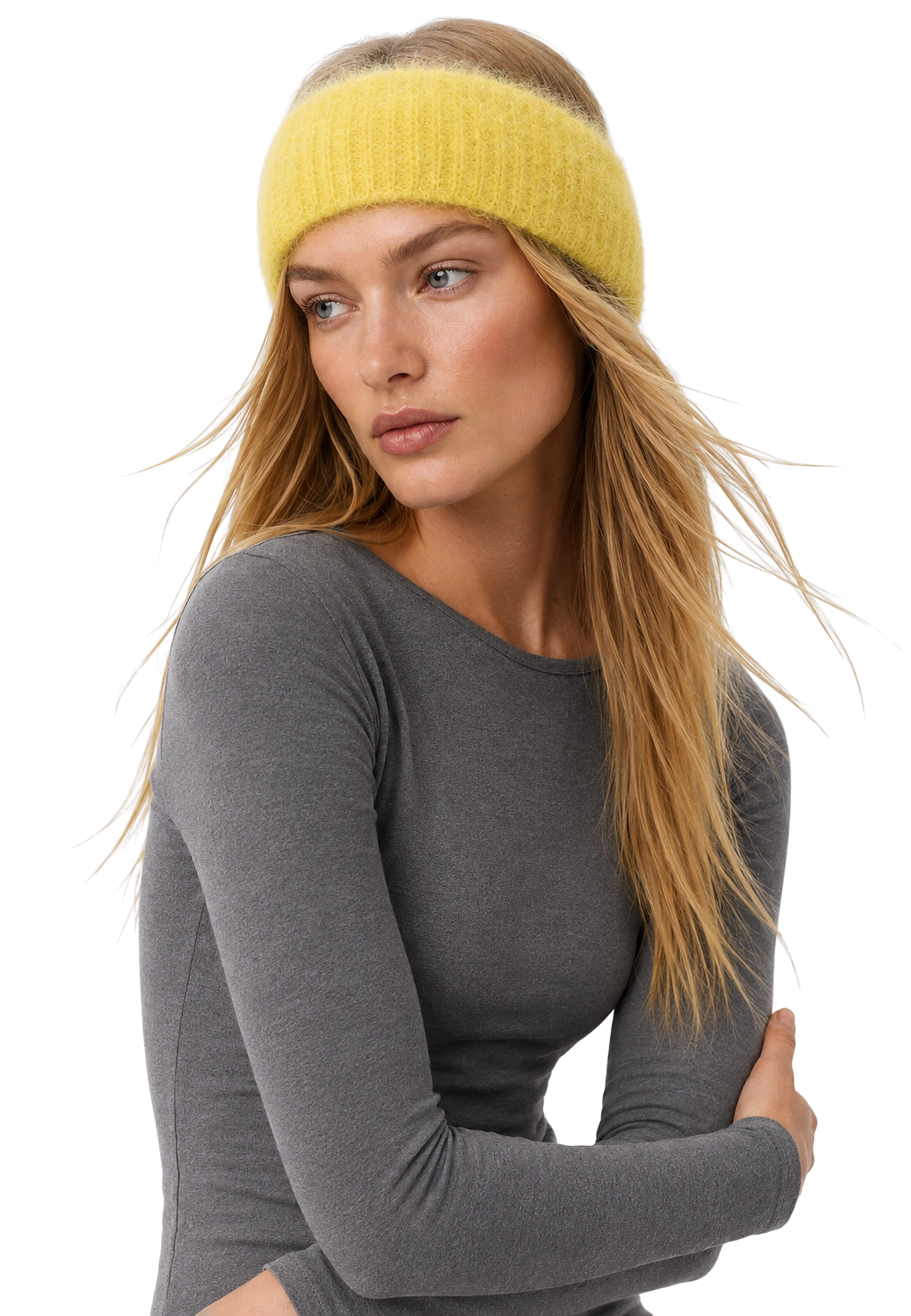 Nola Mohair Headband Yellow image