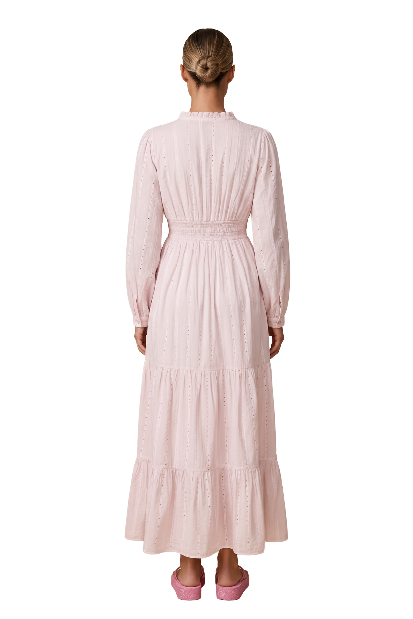 Umi Cotton Long Dress Light Pink