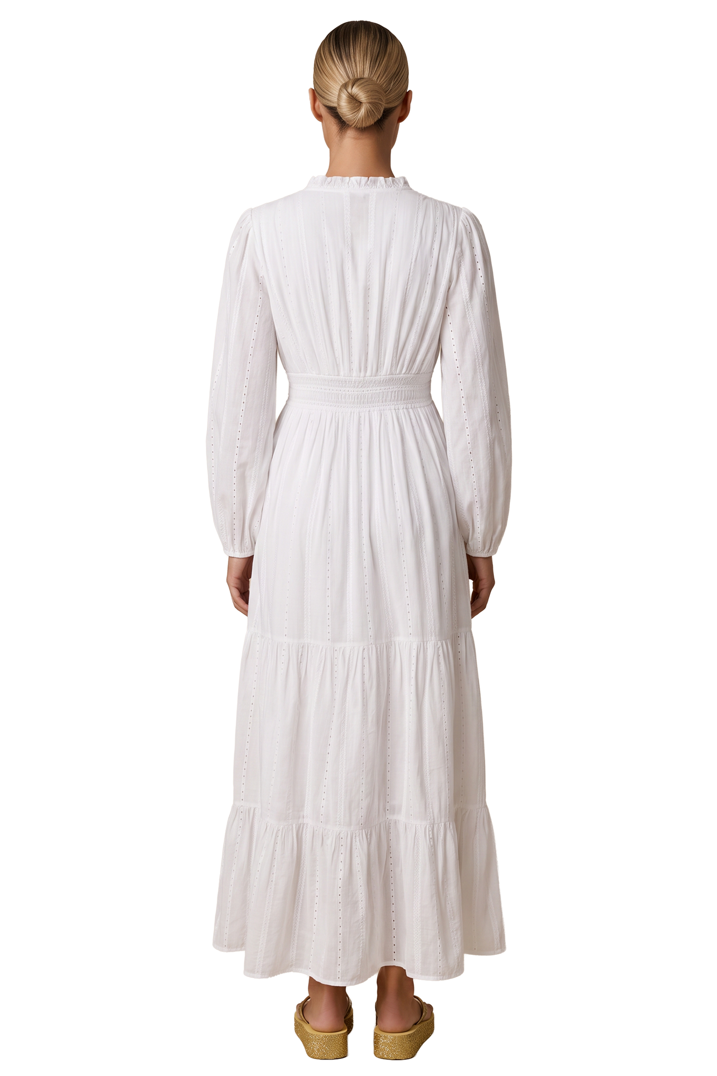 Umi Cotton Long Dress White