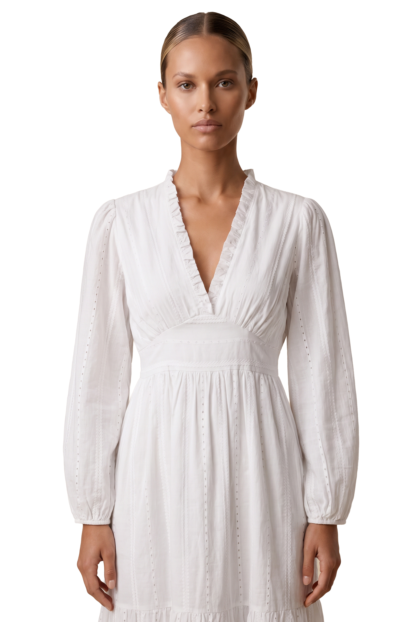 Umi Cotton Long Dress White