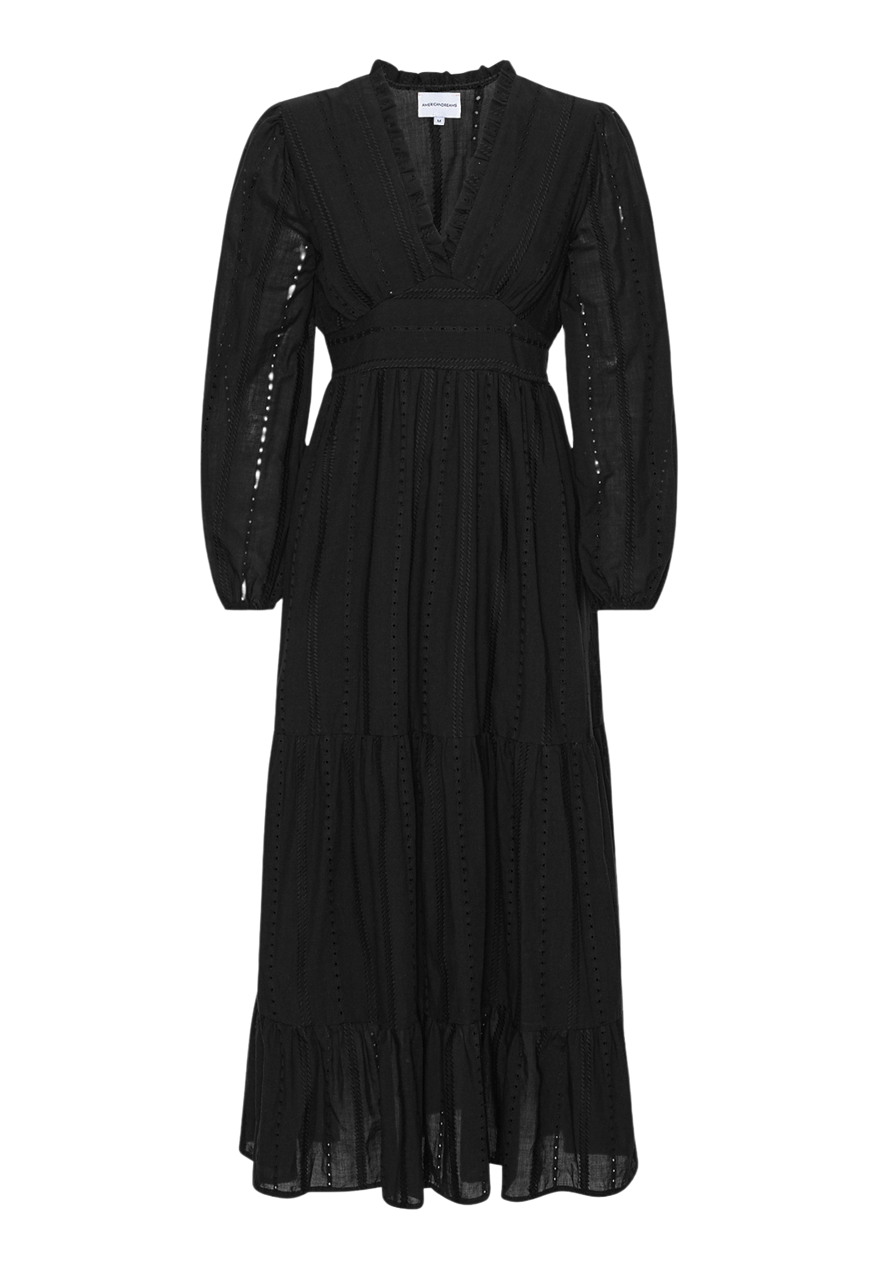 Umi Cotton Long Dress Black image