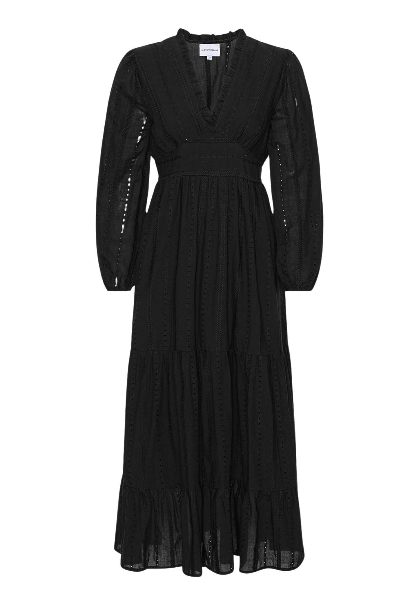 Umi Cotton Long Dress Black image