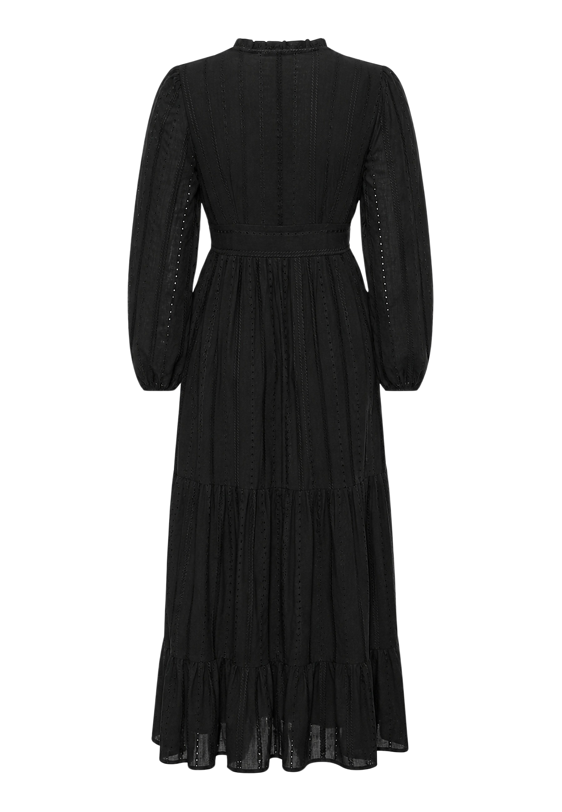 Umi Cotton Long Dress Black image