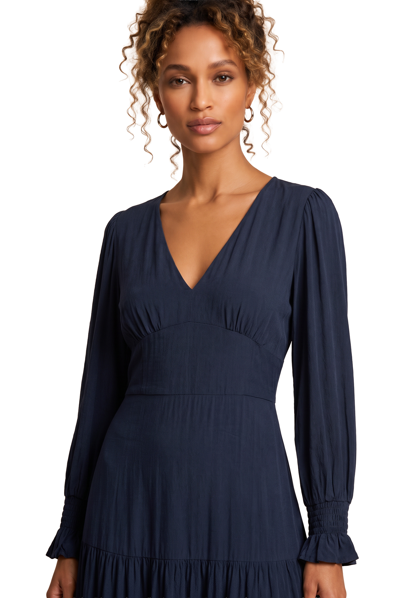 Koko Dress Long Closed Back Navy Blue