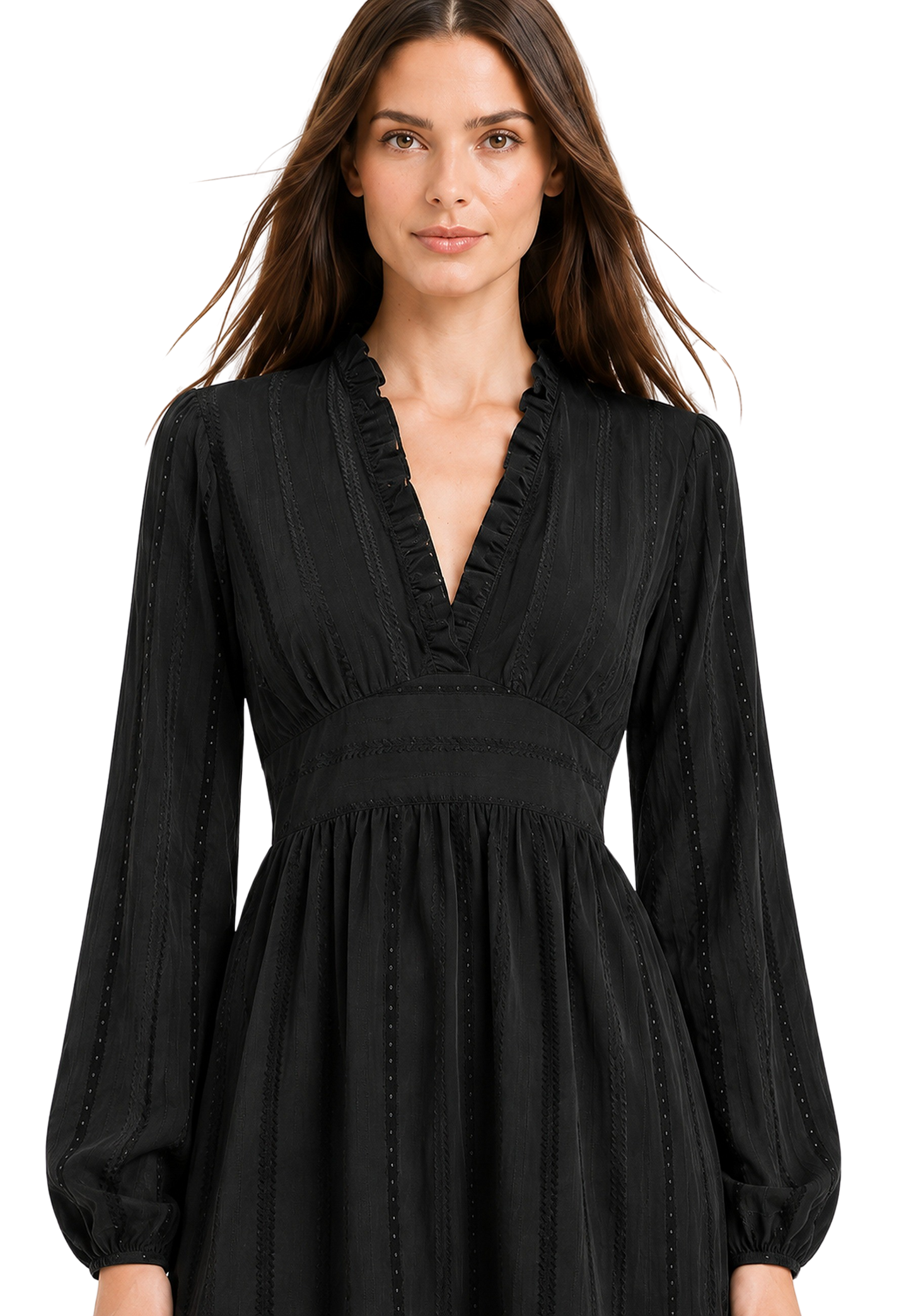 Umi Cotton Short Dress Black image