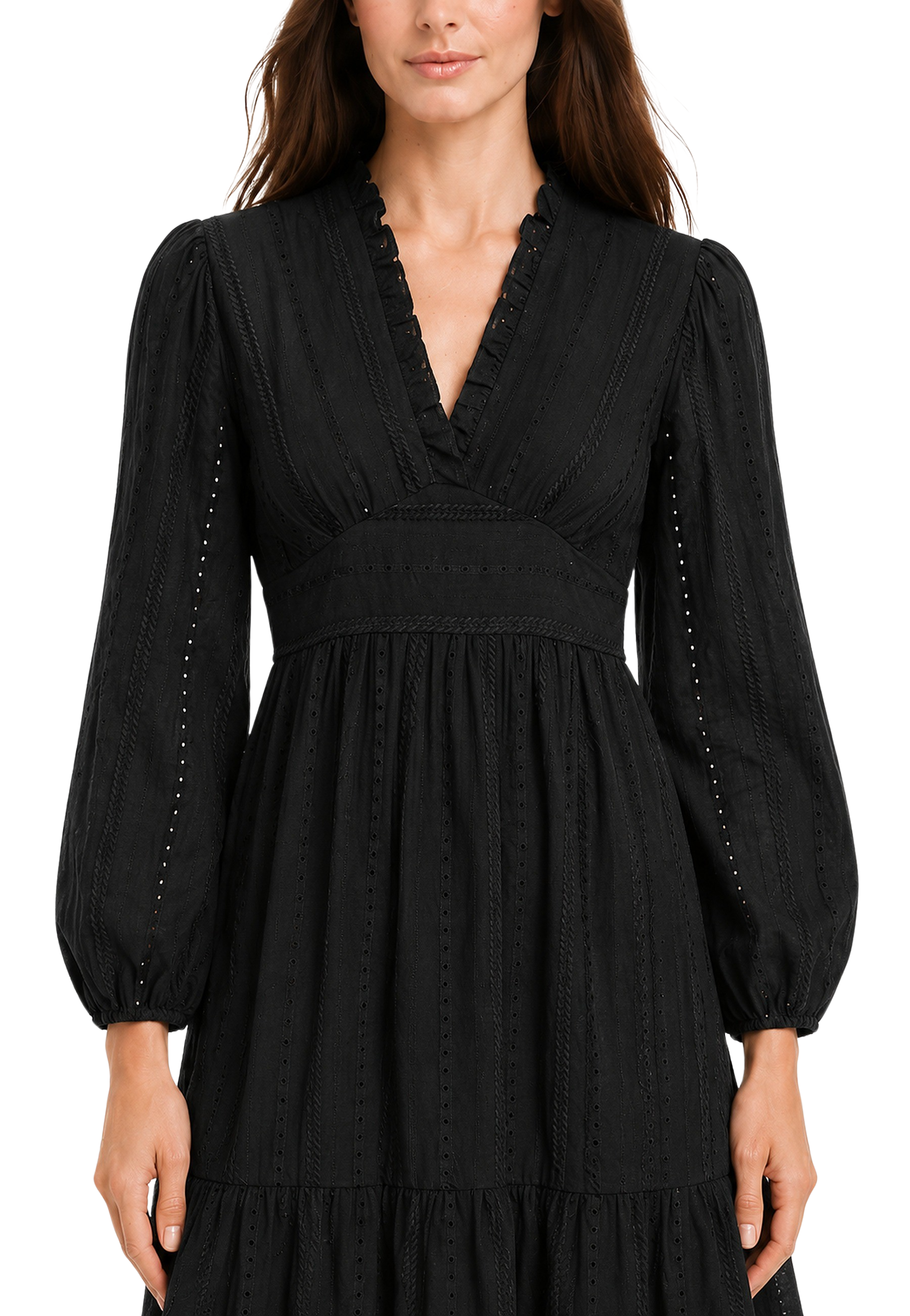 Umi Cotton Short Dress Black image