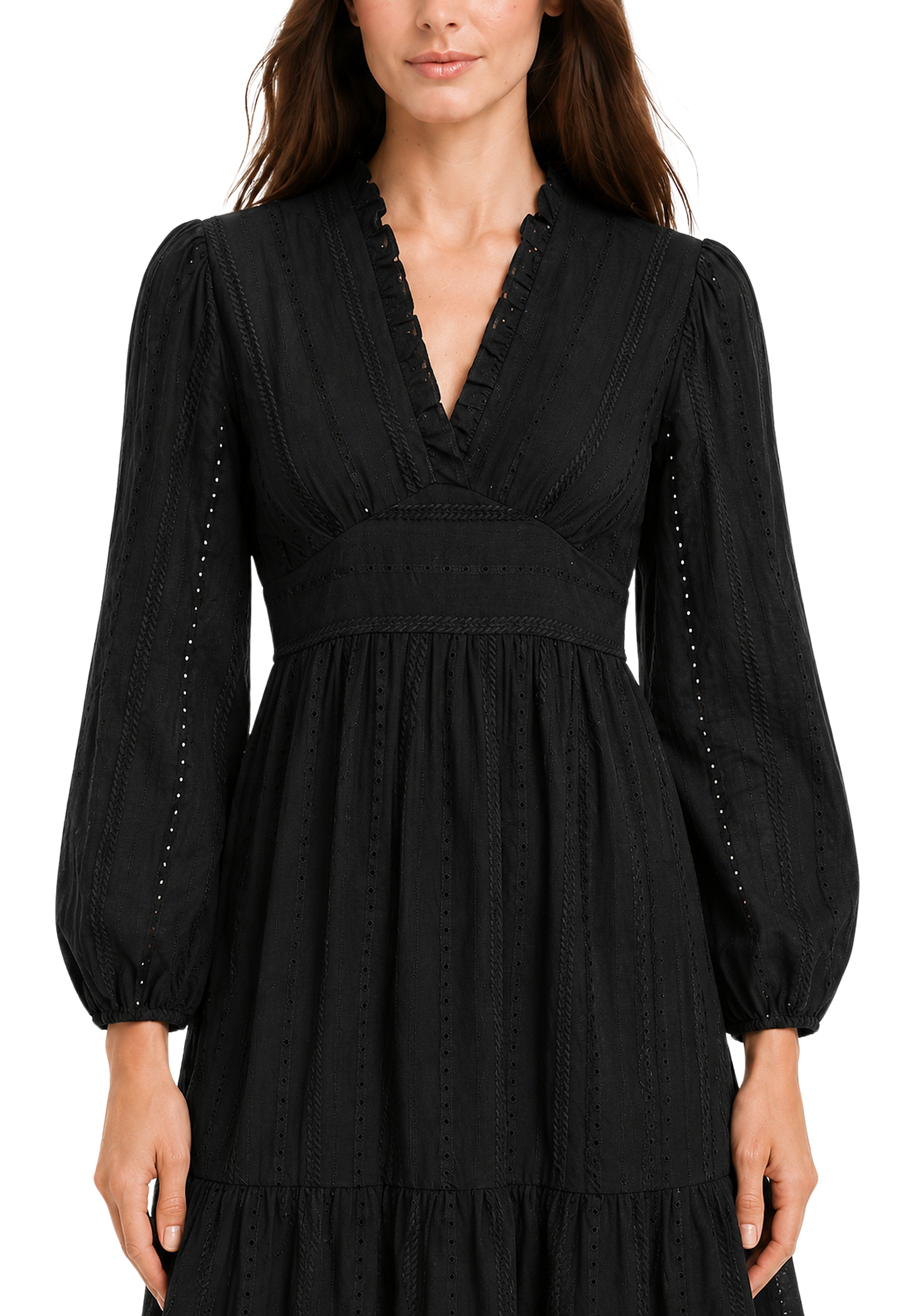 Umi Cotton Short Dress Black image