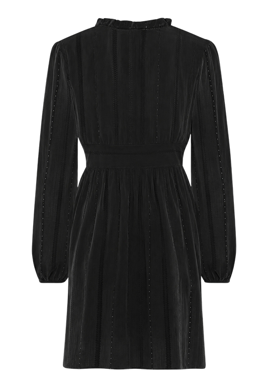 Umi Cotton Short Dress Black image