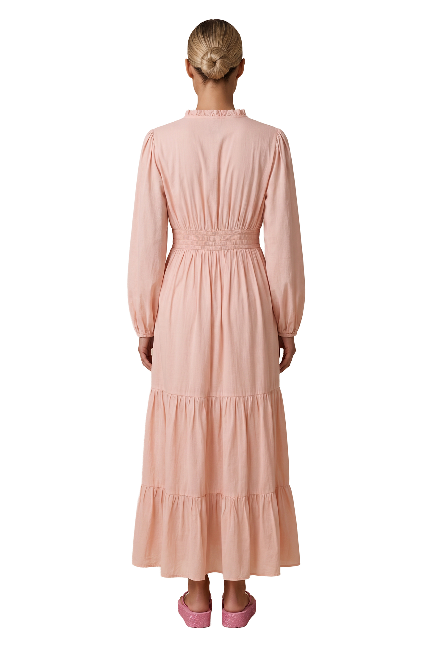 Umi Long Solid Cotton Light Pink