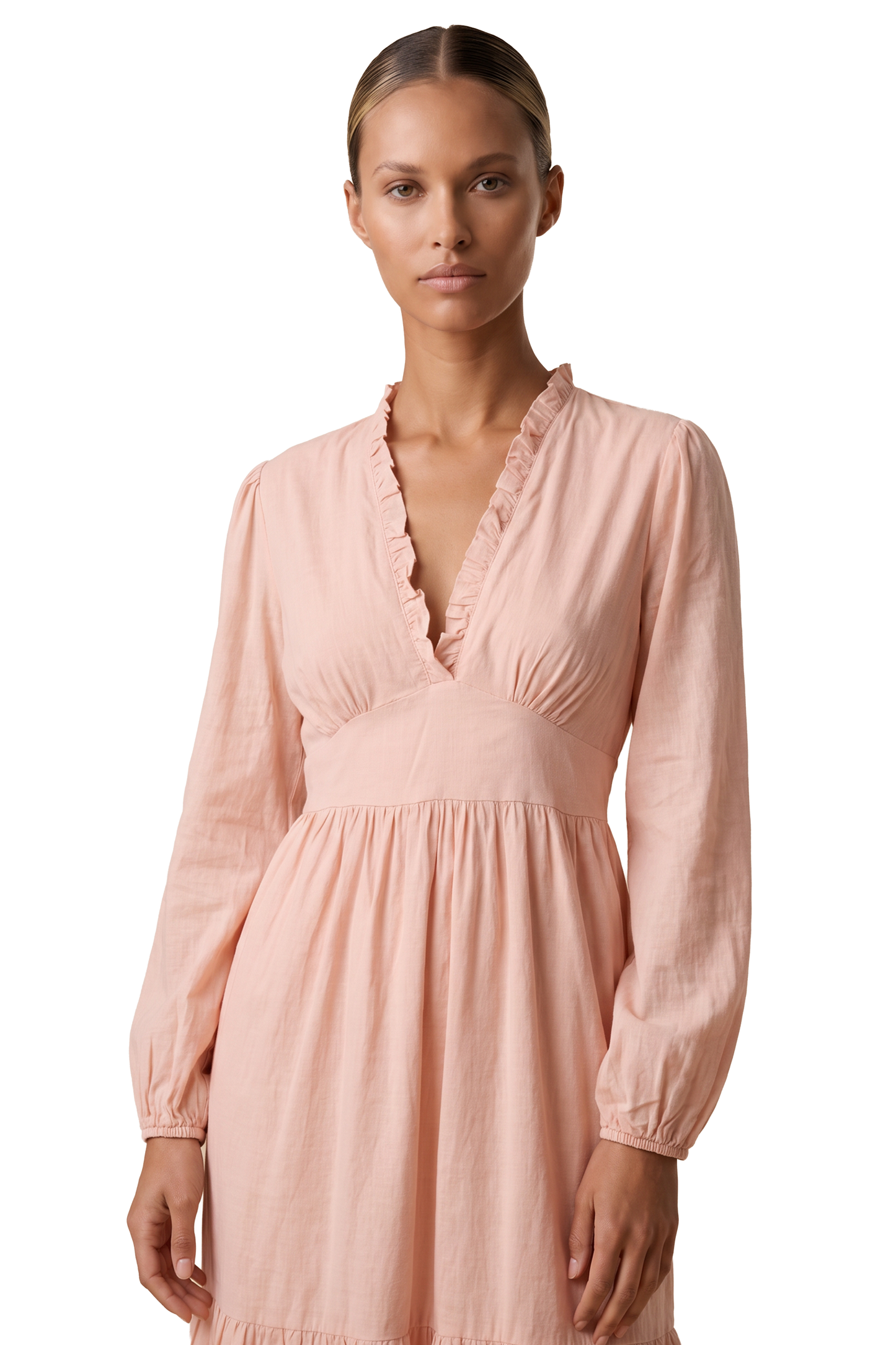 Umi Long Solid Cotton Light Pink