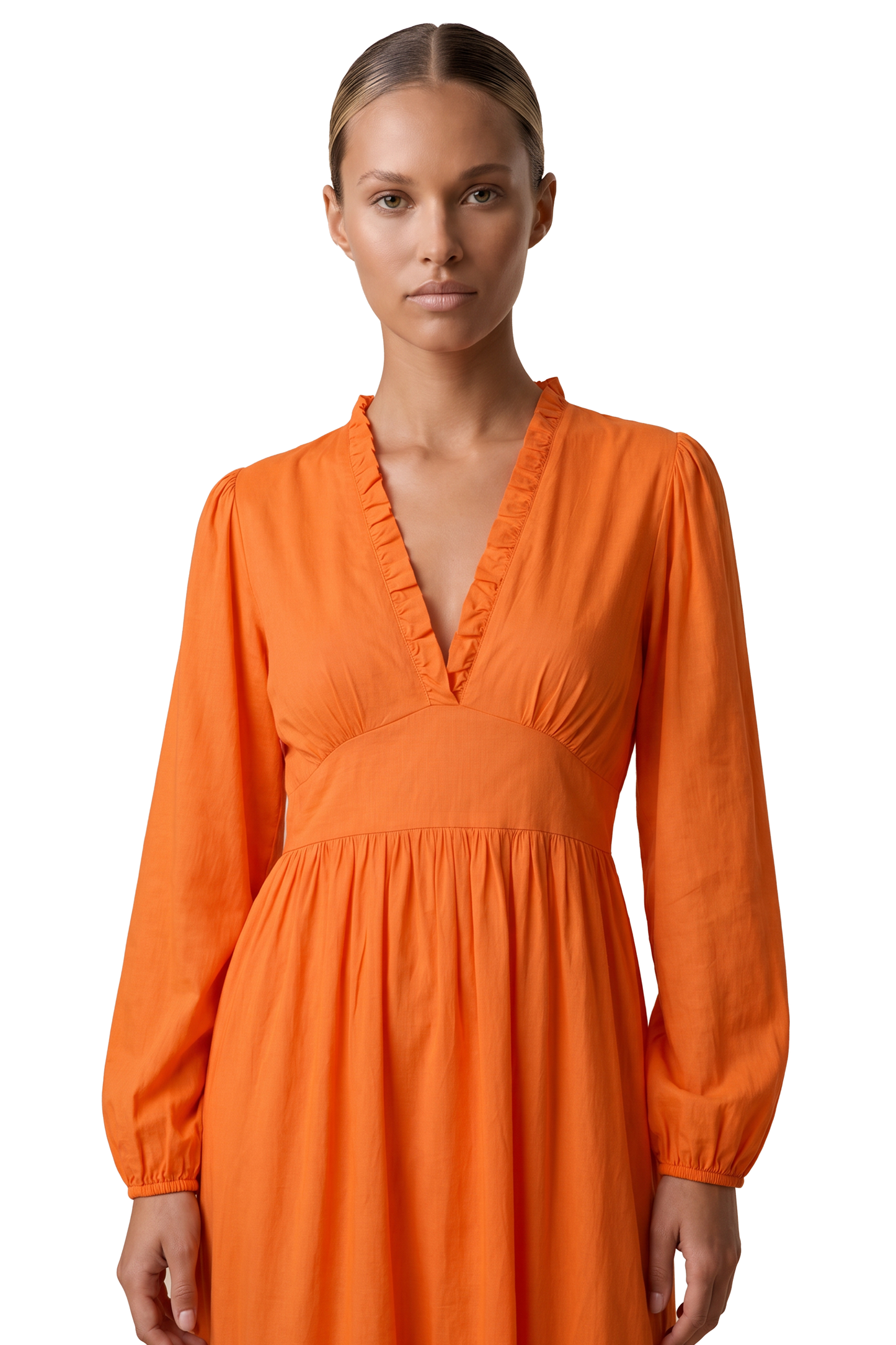 Umi Long Solid Cotton Orange