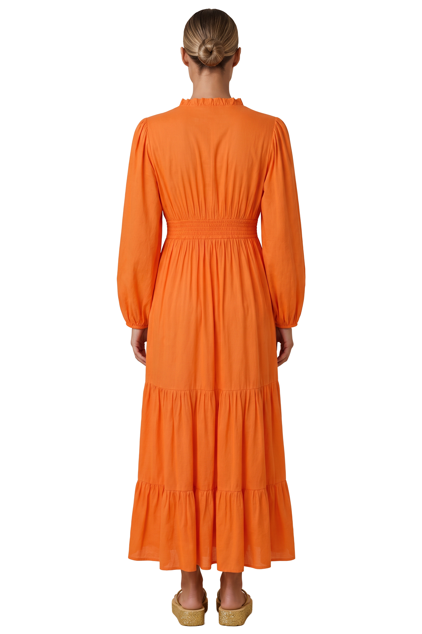 Umi Long Solid Cotton Orange