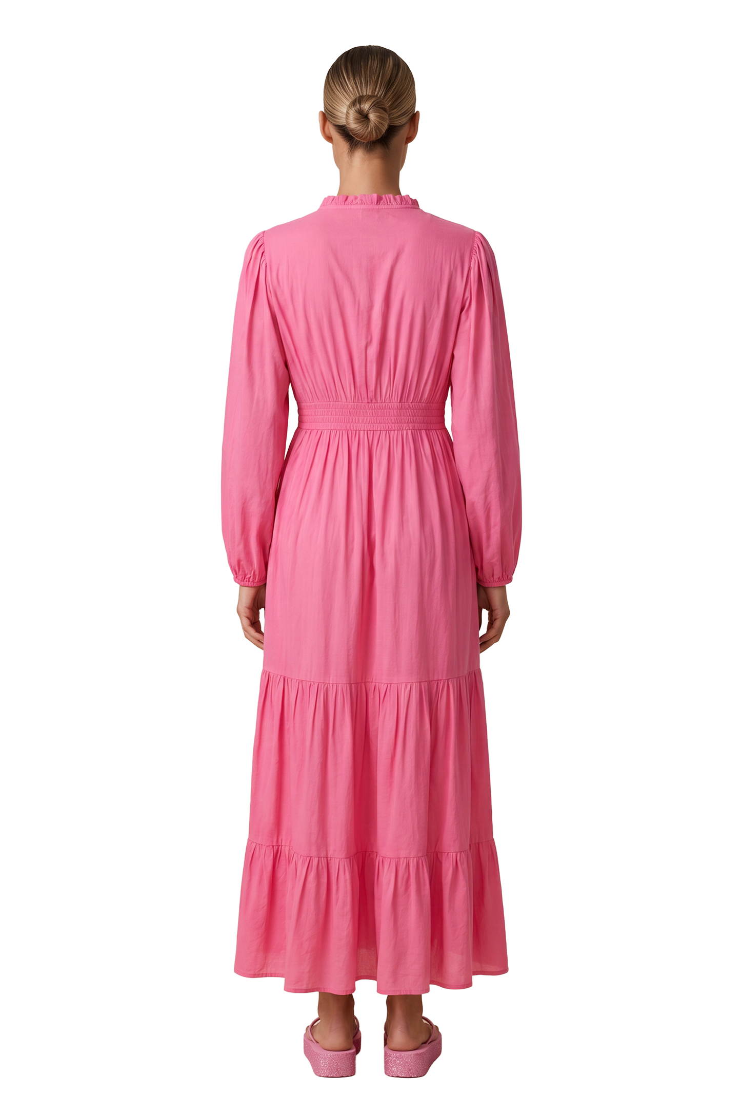 Umi Long Solid Cotton Pink