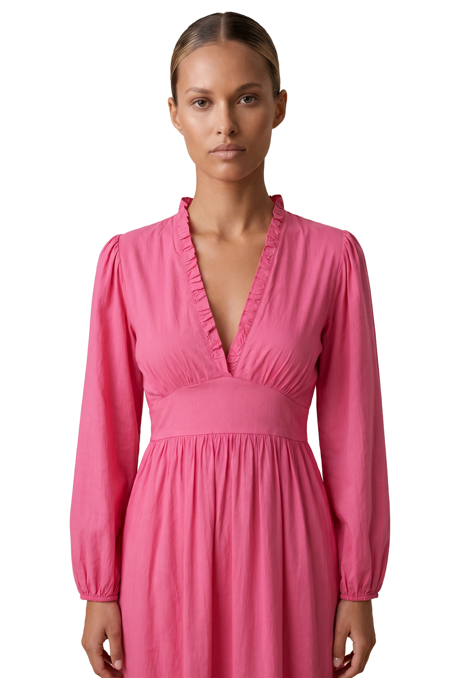 Umi Long Solid Cotton Pink