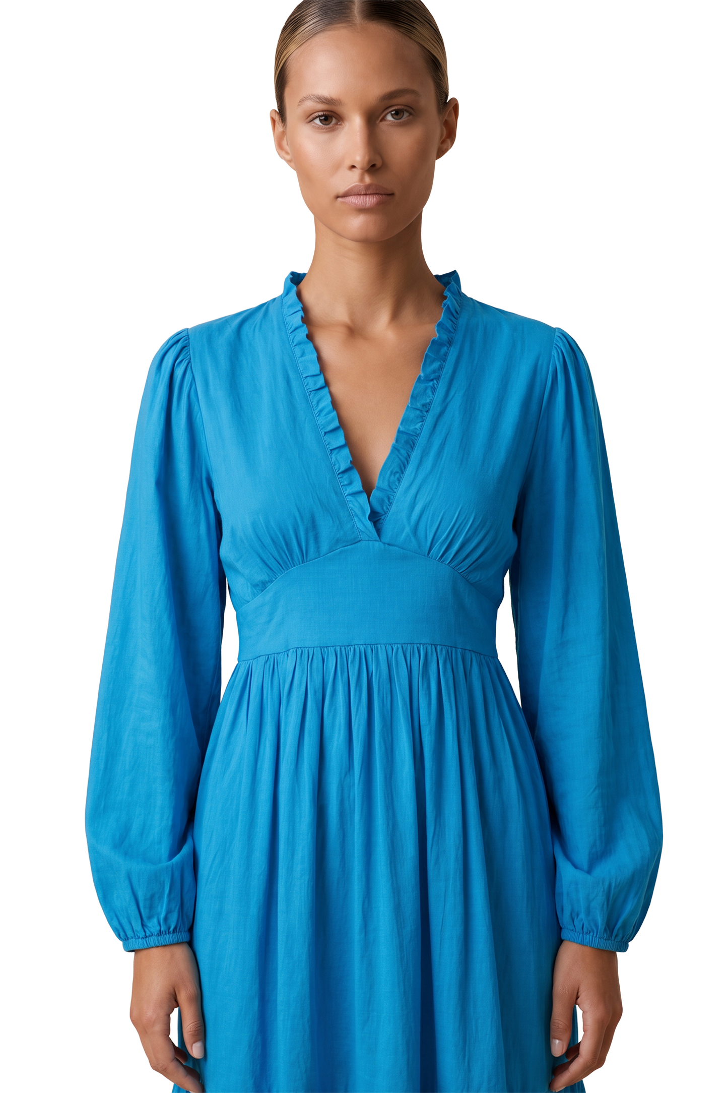Umi Long Solid Cotton Sky Blue